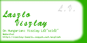 laszlo viszlay business card